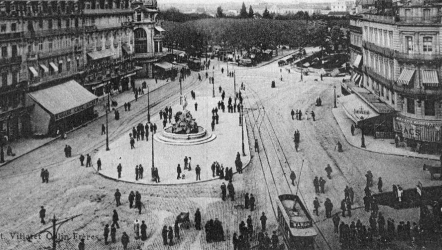 Place de la comédie 1897 © Midi Libre